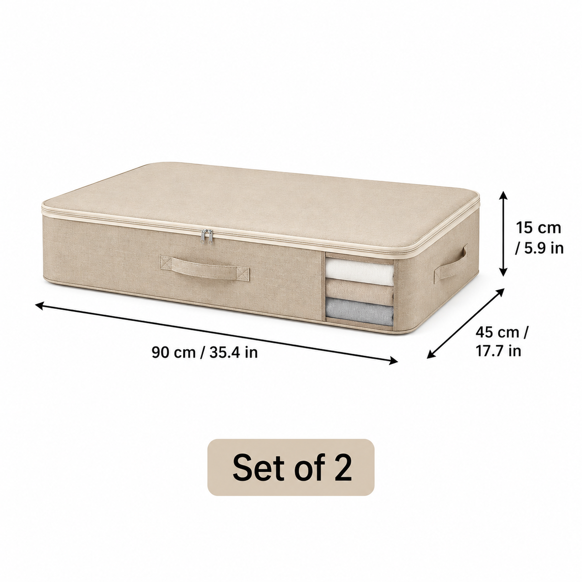 Under-Bed Storage Bags - Set of 2