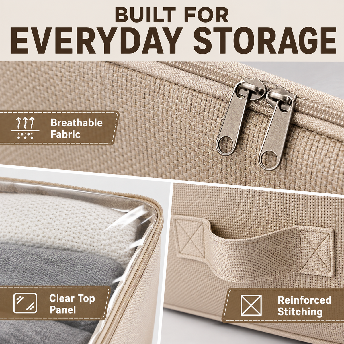 Under-Bed Storage Bags - Set of 2