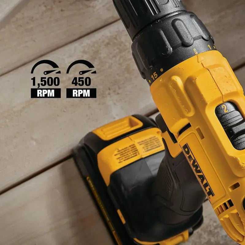 20V MAX Cordless Drill And Impact Driver Combo Kit With 2 Batteries And Fast-Charging Station - DCD771