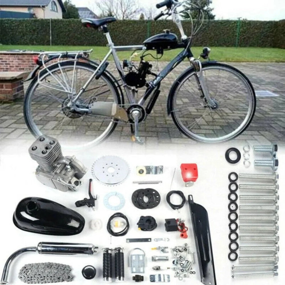 100cc Bicycle Gasoline Engine Kit 2 Stroke Air-Cooling CDI Ignition