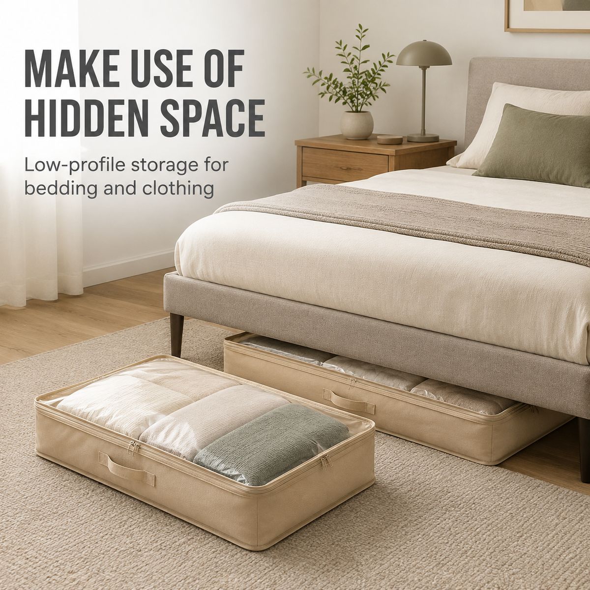 Under-Bed Storage Bags - Set of 2