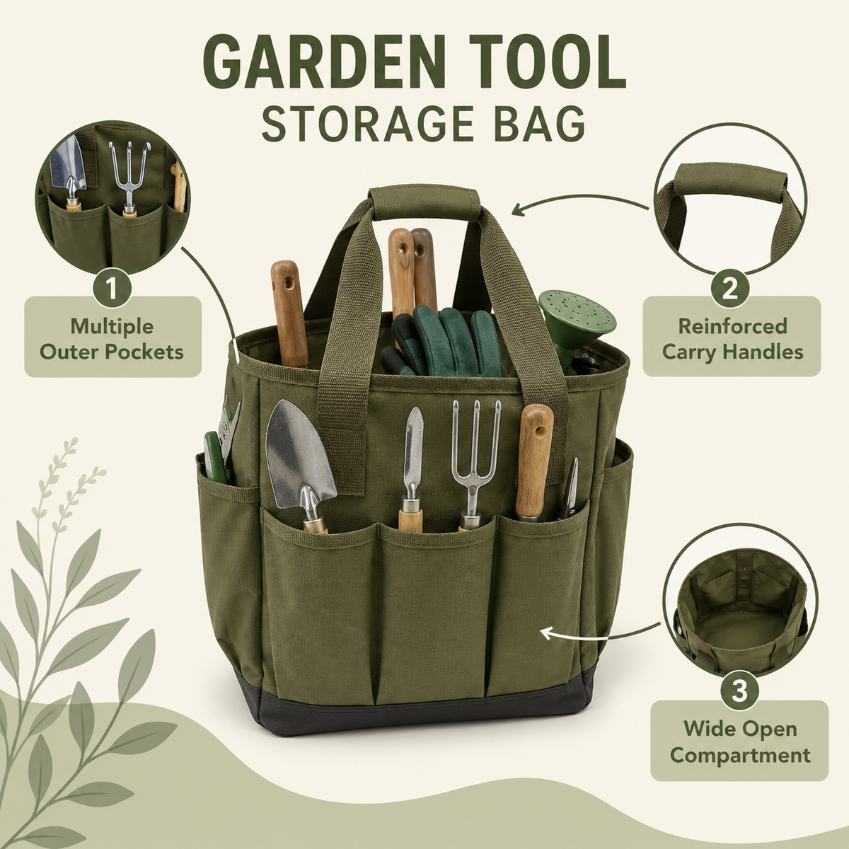 Garden Tool Storage Bag