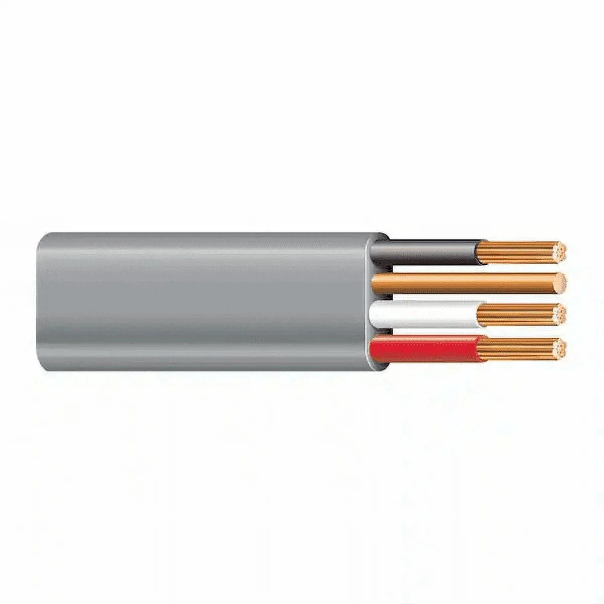 100' 8/3 UF-B Copper Underground Feeder Cable With Ground, Gray, 600V