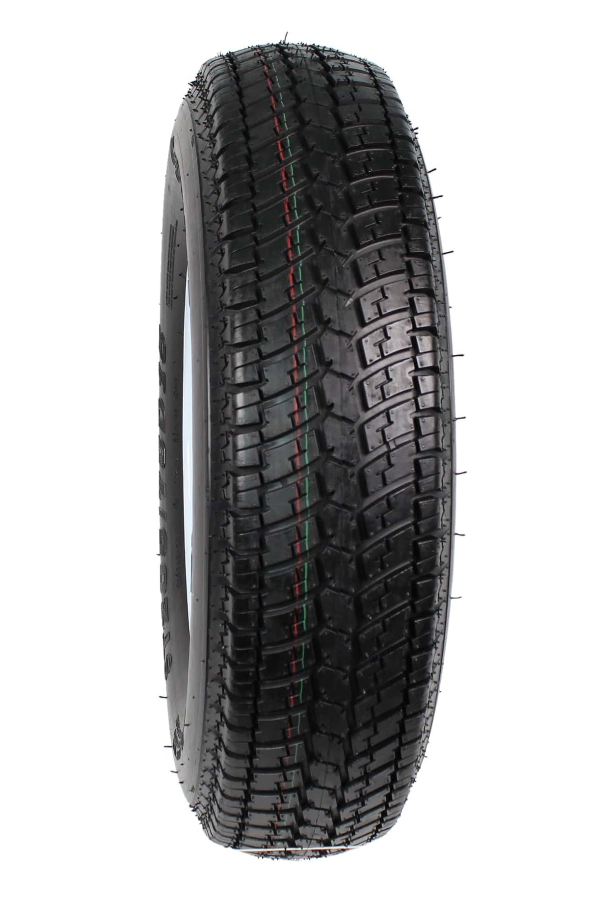 2-Pack Trailer Tires On Rims ST205/75D15 Load Range C 5-Lug White Spoke 15 inch